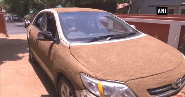 Indian Cars with Cow Dung Coats 8