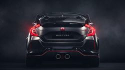 2017 Honda Civic Type R rear prototype press shots