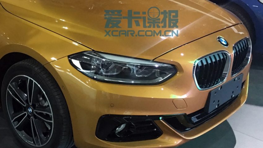 China made BMW 1 Series sedan front end photographed