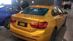 China made BMW 1 Series sedan rear quarter photographed