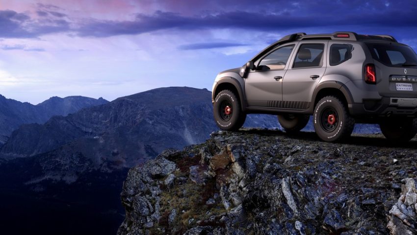 Renault Duster Extreme Concept rear three quarters scenic 1