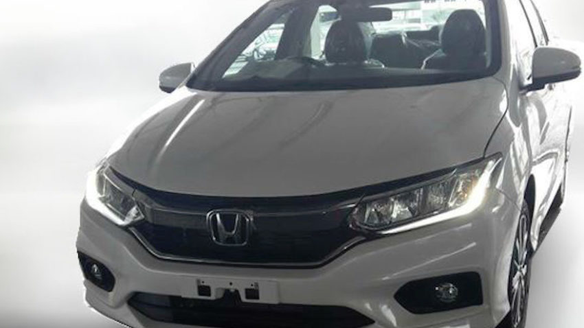 2017 Honda City facelift front snapped undisguised