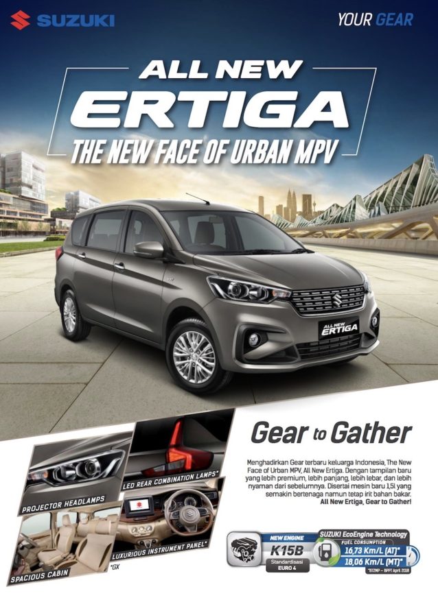 2018 Suzuki Ertiga to go on Sale in Indonesia on 12 May 2