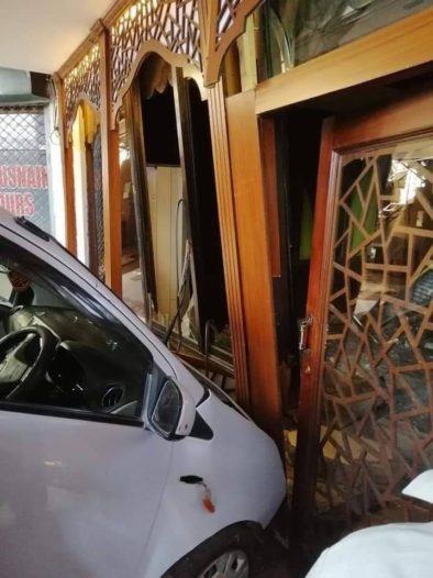 Female Driver Crashes Her Car Into a Restaurant 3