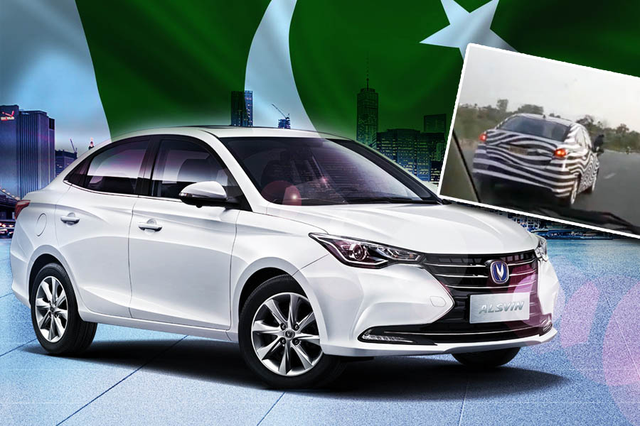 Changan Alsvin Sedan Spotted Testing in Pakistan 1