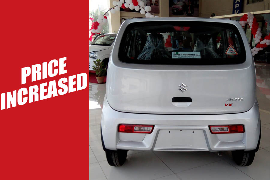 Suzuki Alto VX Price Increased 5