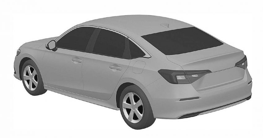 Next-Gen Honda Civic Sedan Leaked In Patent Images 3