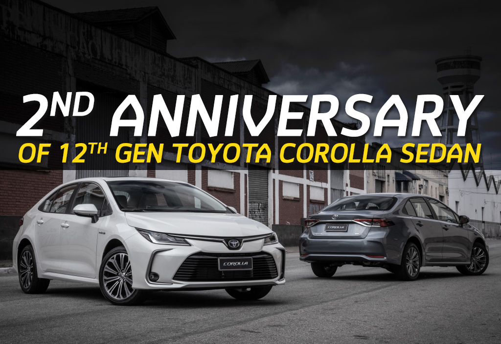 12th gen Toyota Corolla Becomes 2 Years Old