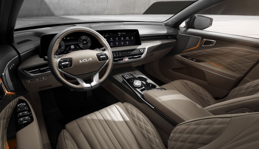KIA Unveils the Interior of K8 Sedan 5
