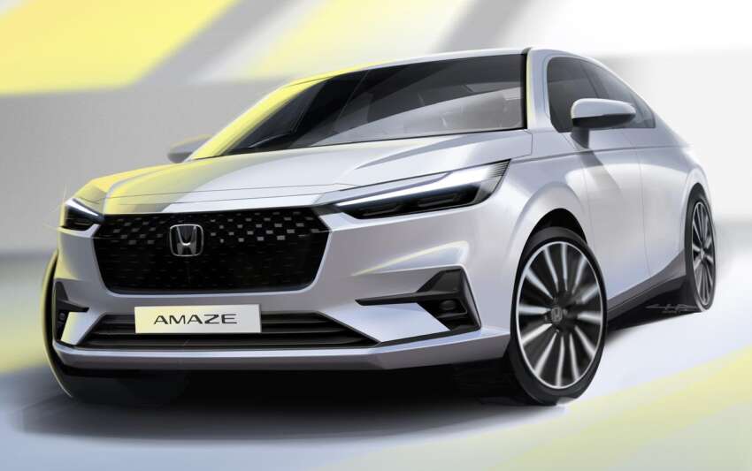 Honda Teases Next Gen Amaze Ahead of Debut 1