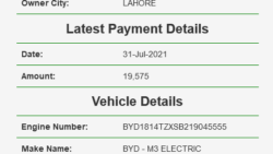 BYD M3 Vehicle Verification Excise Taxation
