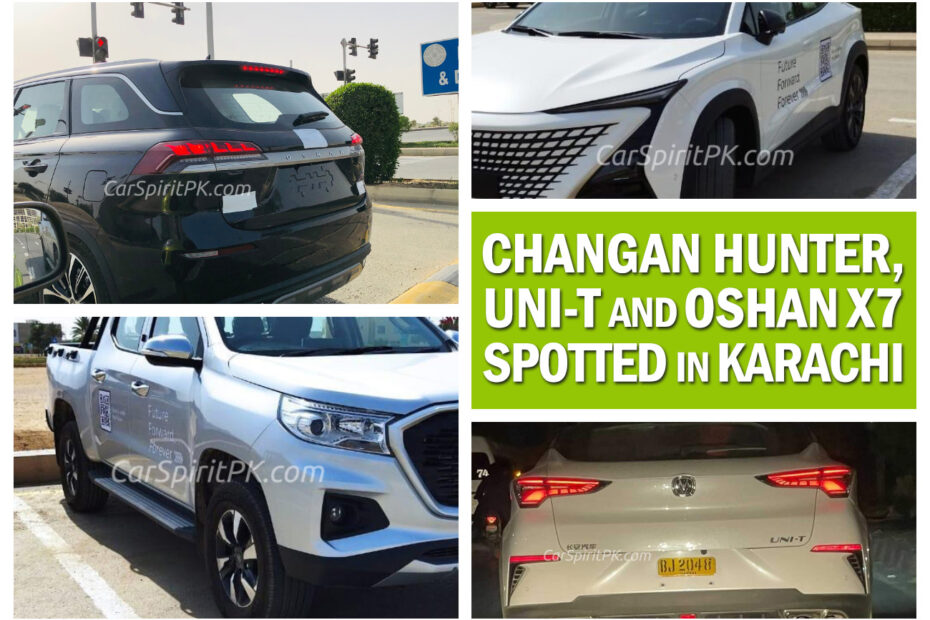 Changan UNI-T, Hunter and Oshan X7 Spotted in Karachi 1