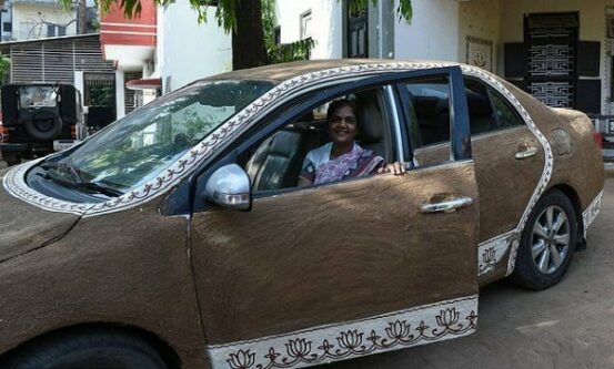 Indian Cars with Cow Dung Coats 7