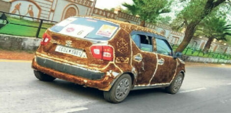 Indian Cars with Cow Dung Coats 17
