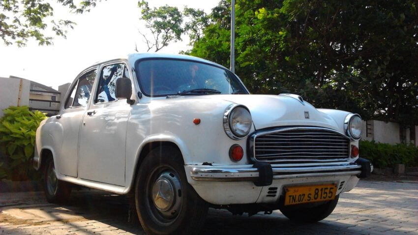 India Ambassador Car SideShot