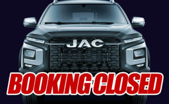 Jac T9 booking closed cover