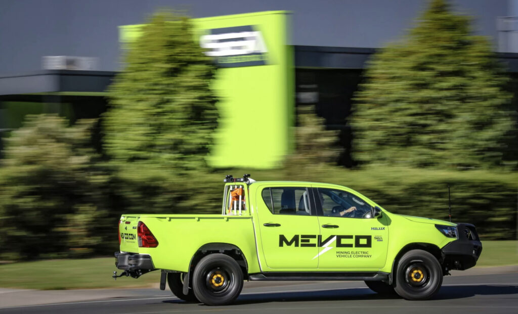 MEVCO electric ute Toyota HiLux