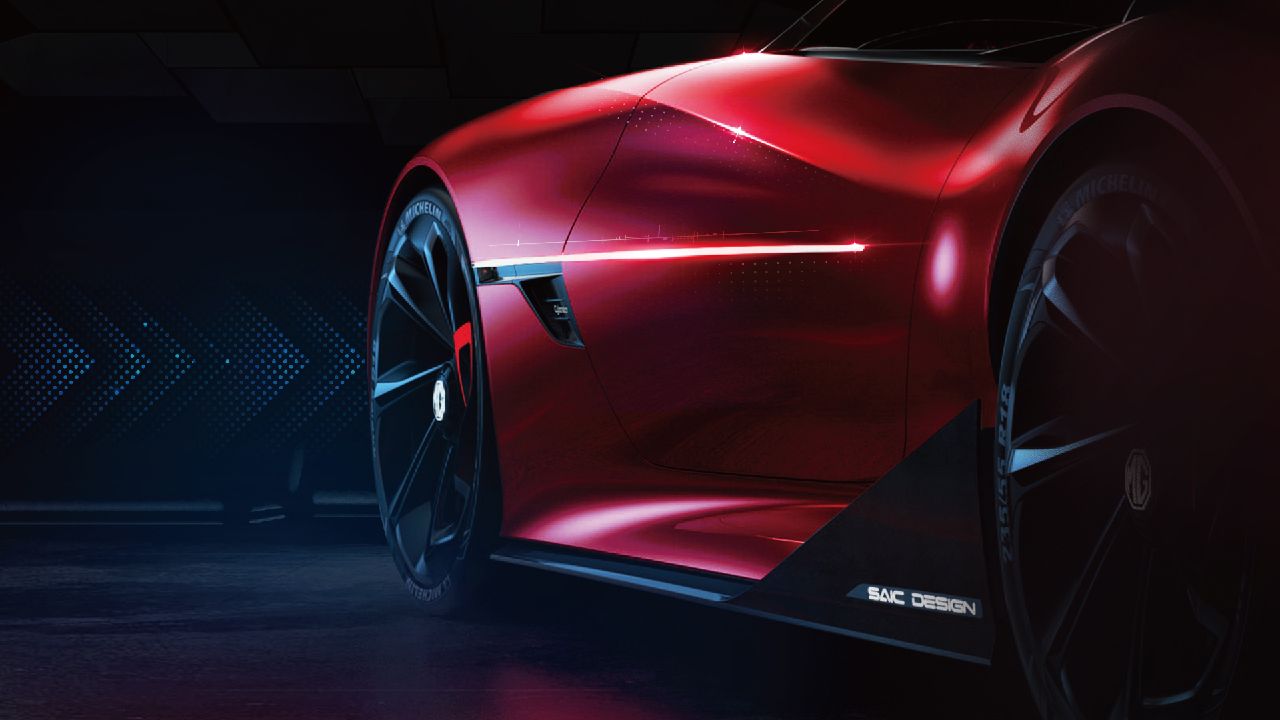 MG Cyberter EV Sportscar Concept Teased Ahead of Official Unveil 2