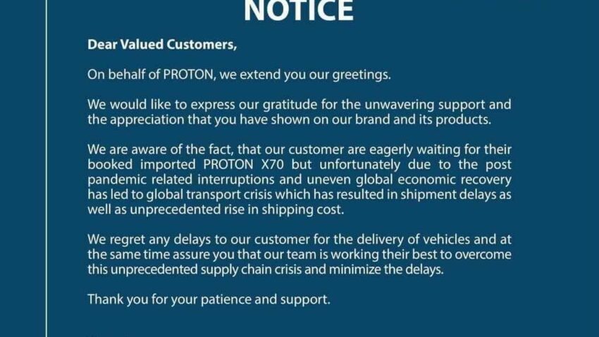 proton notice
