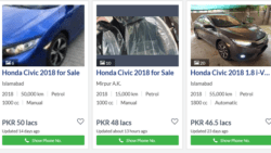 Screenshot 2022 03 28 at 08 28 08 Used Cars For Sale in Pakistan PakWheels