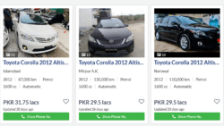 Screenshot 2022 03 28 at 08 38 38 Year 2012 Cars for sale in Pakistan PakWheels