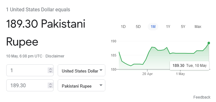 Screenshot 2022 05 11 at 01 39 19 usd to pkr Google Search