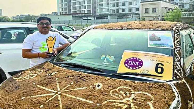 Indian Cars with Cow Dung Coats 18