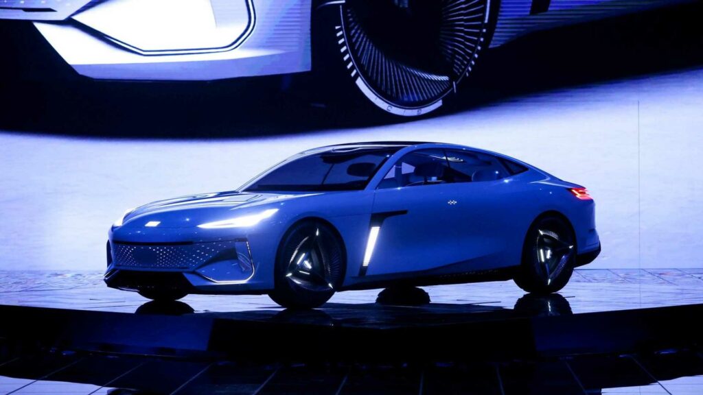 geely galaxy light bev concept on stage