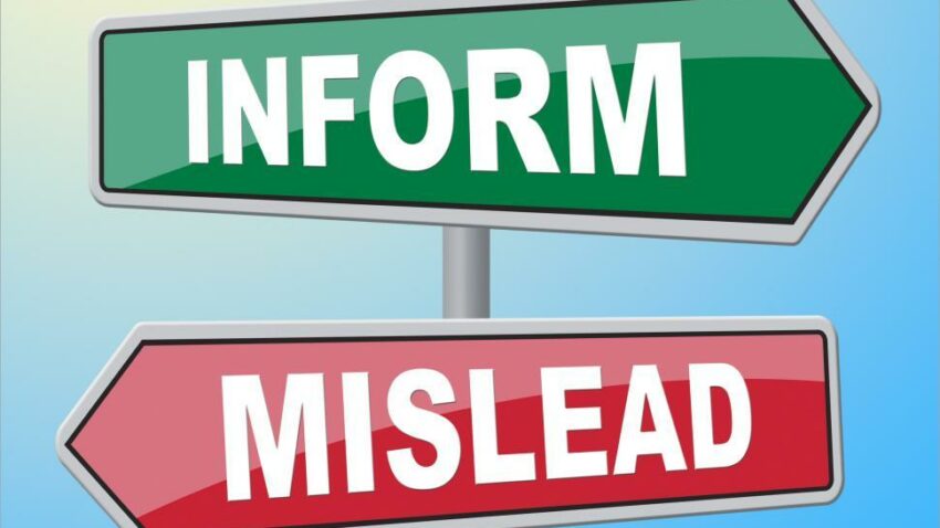 inform mislead indicates telling signboard and board