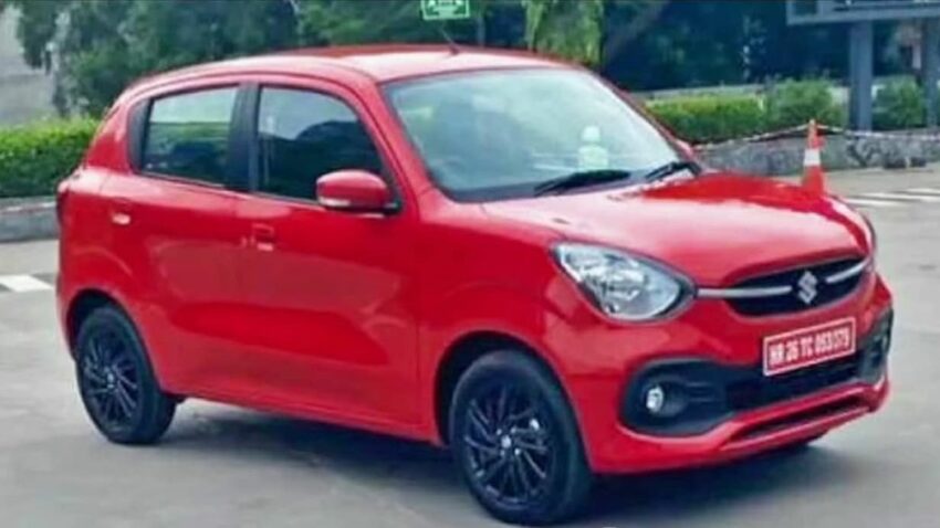 new maruti celerio spied front left red b5b1