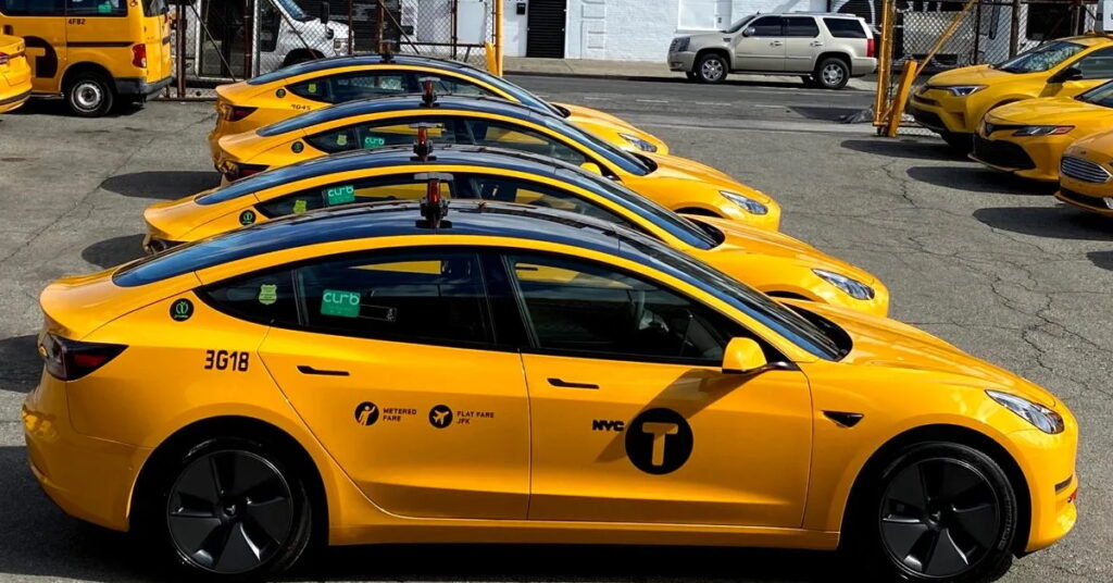 nyc tesla taxi fb