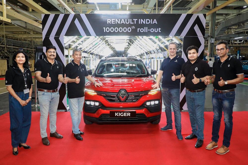 renault kiger factory renault india 10 lakh produc a324