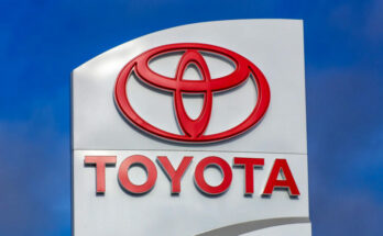 toyota logo on a sign